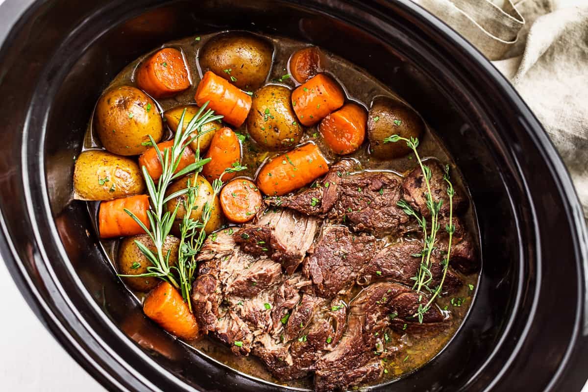 Slow-cooker beef pot roast