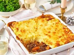 Ox cheek cottage pie with buttery mash topping